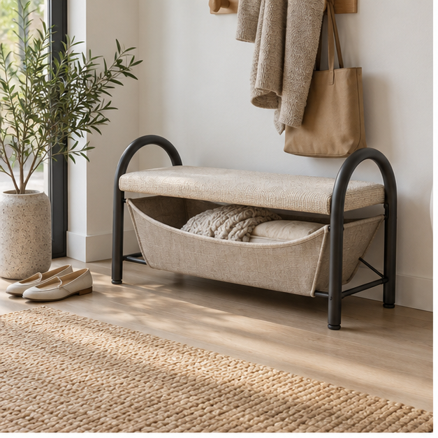 FoldHalo Storage Bench