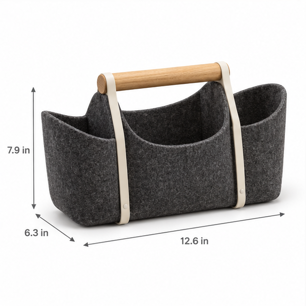 FoldPocket Felt Desk Caddy